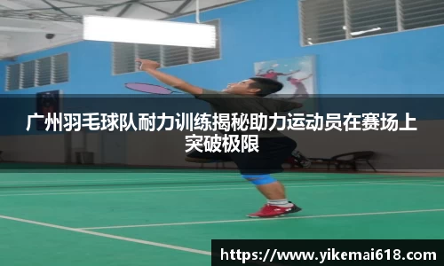 广州羽毛球队耐力训练揭秘助力运动员在赛场上突破极限